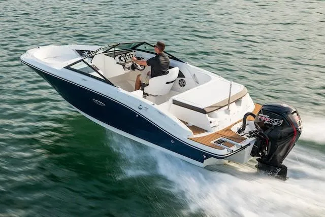 Slide: The Image of Manufacturer Provided Image: 2020 Sea Ray SPX 190 OB boat cruising on water. - 11