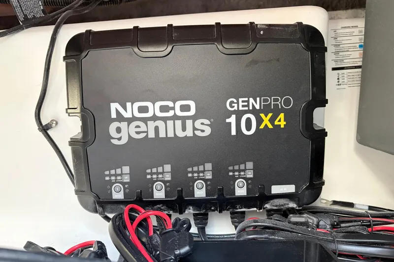 Slide: The Image of NOCO Genius GENPRO 10X4 charger in Nitro Z19 XL Pro 2026 boat. - 64