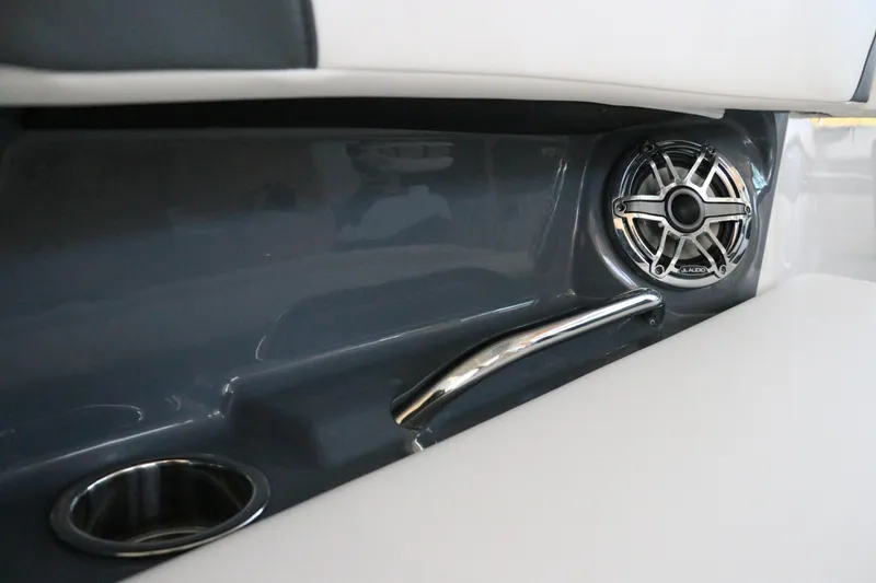 Slide: The Image of Stainless steel sink on Chaparral 280 OSX 2026 boat with granite countertop. - 22