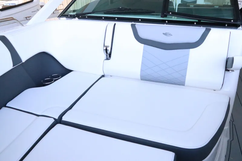 Slide: The Image of Interior seating of 2026 Chaparral 280 OSX boat, featuring sleek, modern design. - 54