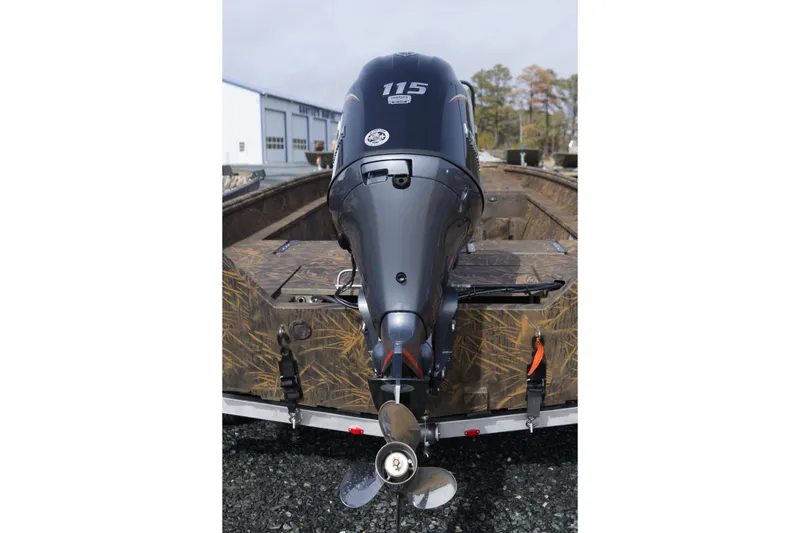 Slide: The Image of 2026 G3 Gator Tough 20 CC boat with powerful outboard motor. - 4