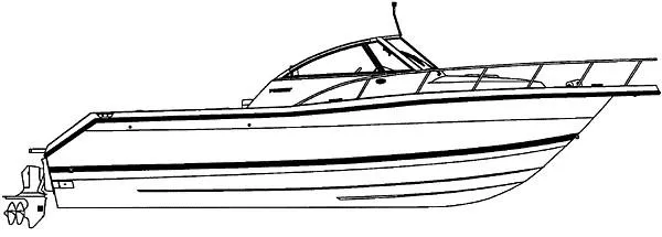 Slide: The Image of Engine compartment of a 2002 Pursuit 2860 Denali boat with MerCruiser MX 6.2 MPI engine. - 13