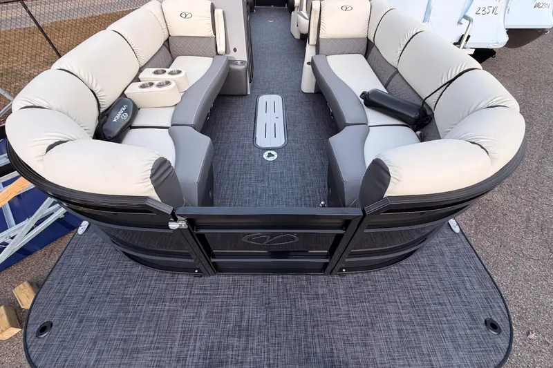 Slide: The Image of 2026 Veranda VR 265 RCP pontoon boat with spacious seating and modern design. - 7