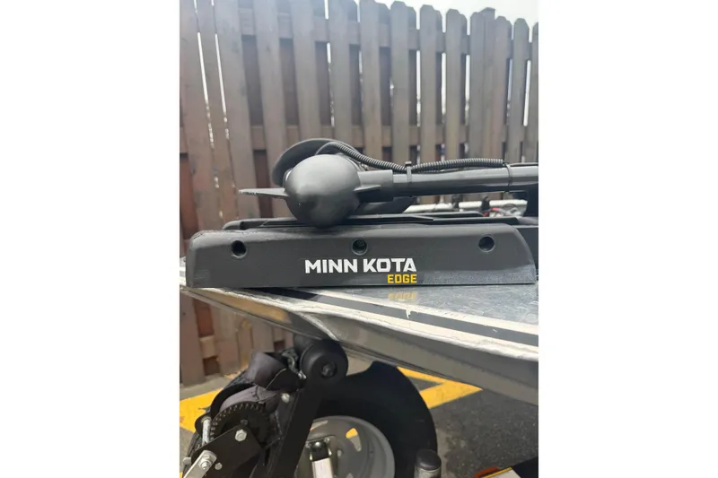 Slide: The Image of Minn Kota Edge trolling motor on 2015 Tracker Pro 160 boat. - 8