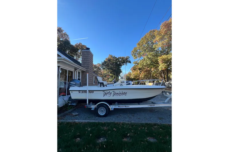 The Image of 1994 Stratos 1850 Center Console boat on trailer at Cecil Marine & Supply Co. - 0