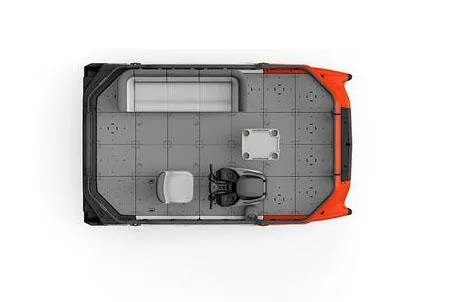 Slide: The Image of Manufacturer Provided Image: Top view of 2026 Sea-Doo Switch Compact, showcasing modular deck layout. - 2