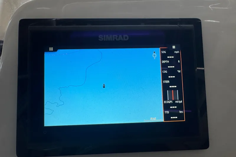 Slide: The Image of Simrad navigation display on 2016 Carolina Skiff 198 DLV boat. - 45
