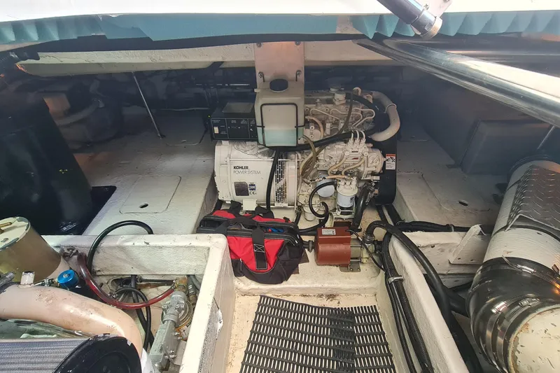 Slide: The Image of Engine compartment of a 1998 Formula 41 Performance Cruiser with Kohler power system. - 39
