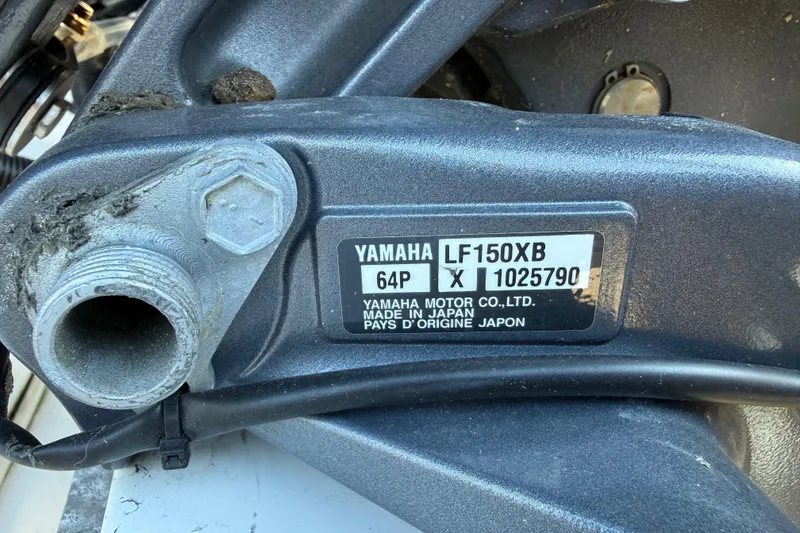 Slide: The Image of Yamaha LF150XB engine part on 2012 Tidewater 250 CC Adventure boat. - 25