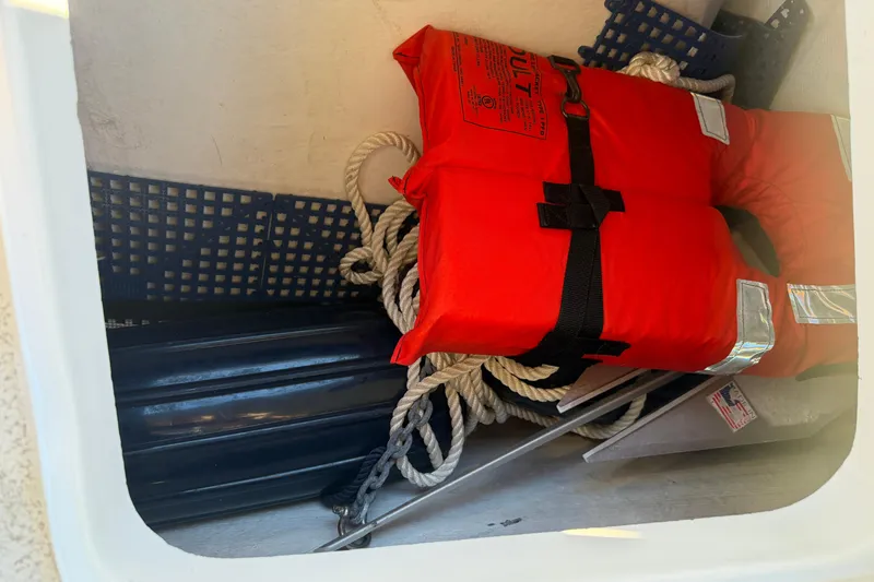 Slide: The Image of Gas cap on Freeman 33 boat, 2013 model, with metallic finish. - 40