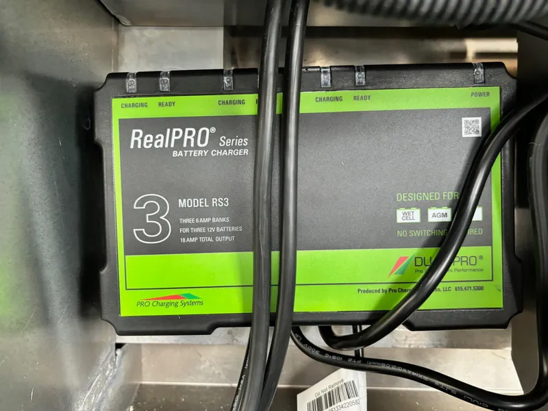 Slide: The Image of RealPRO Series RS3 battery charger in 2024 Ranger RT188 boat. - 11