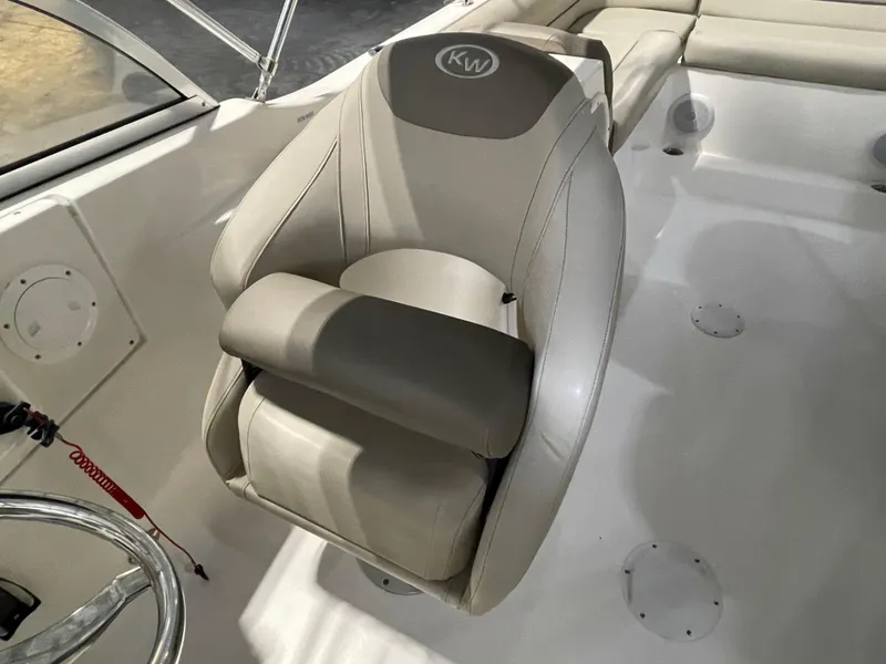 Slide: The Image of Interior view of 2022 Key West 239 DFS boat storage compartment. - 26