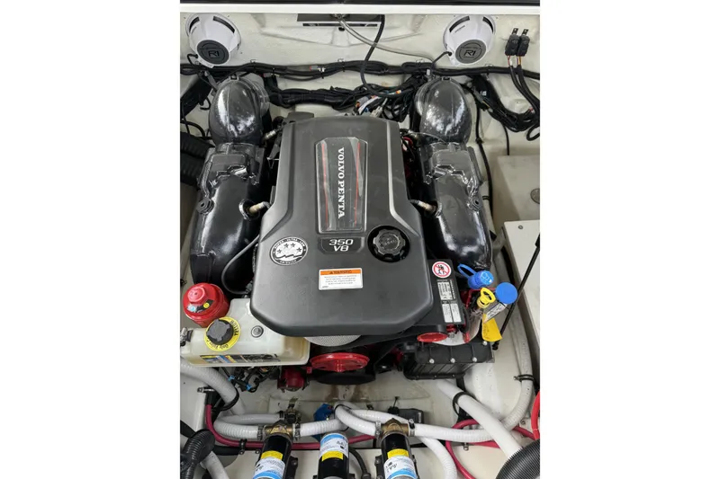 Slide: The Image of Volvo Penta 350 V8 engine in 2022 Cobalt R4 Surf boat. - 27