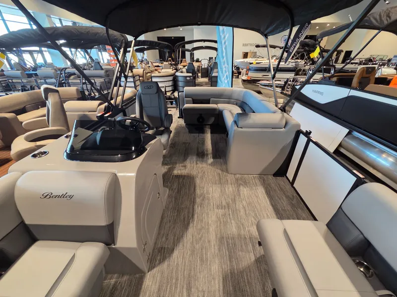 Slide: The Image of 2026 Bentley Pontoons Legacy 200 Cruise XL interior view. - 10