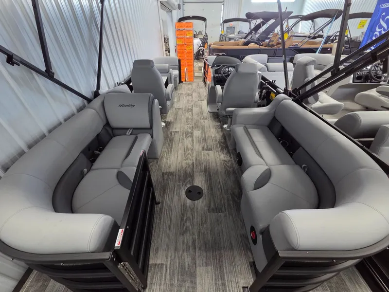 Slide: The Image of Interior of the 2026 Bentley Pontoons Legacy 200 Navigator. - 14