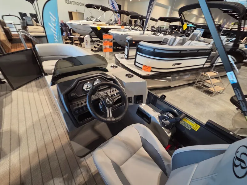 Slide: The Image of Interior view of Bentley Pontoons Legacy 220 Navigator 2026. - 14
