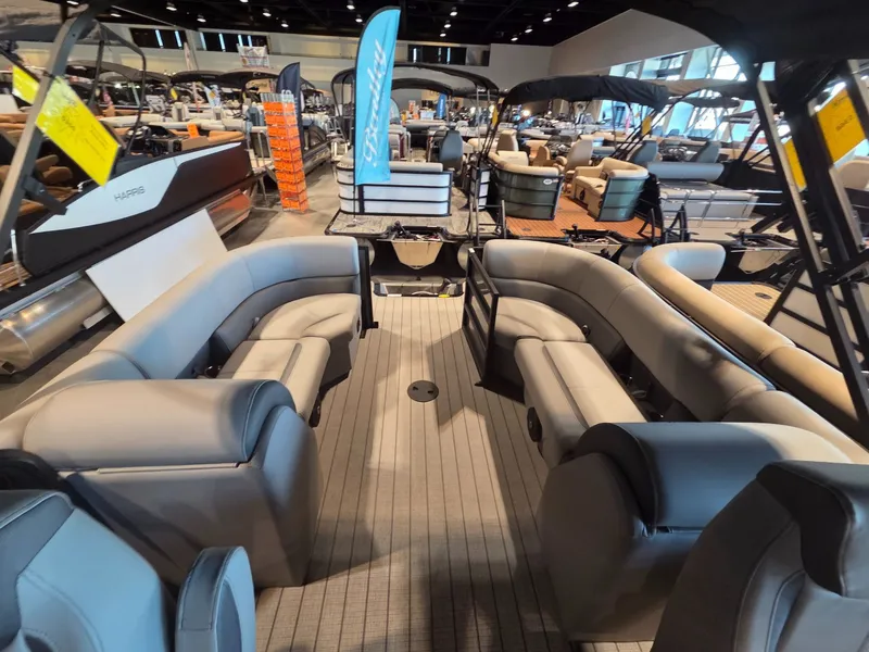 Slide: The Image of Interior view of Bentley Pontoons Legacy 220 Navigator 2026. - 16