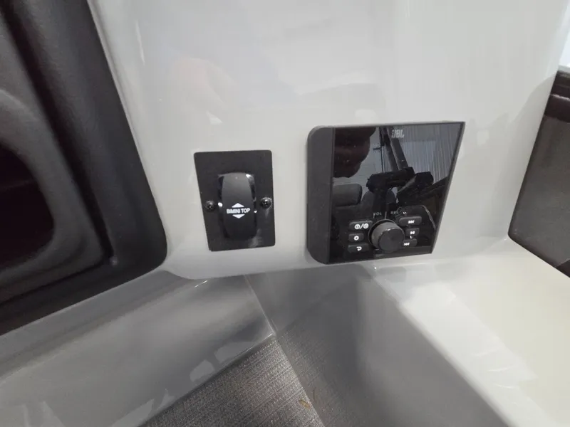 Slide: The Image of Control panel of Bentley Pontoons Legacy 223 Navigator 2026. - 17