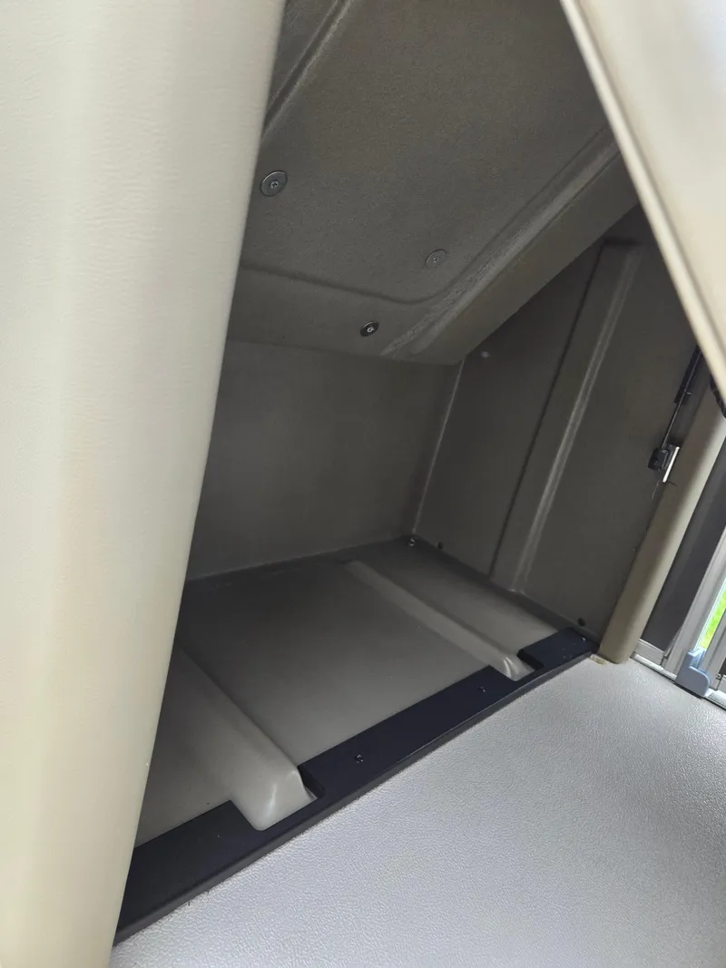 Slide: The Image of 2022 Sylvan Mirage Fish 822 Party Fish storage compartment interior. - 13
