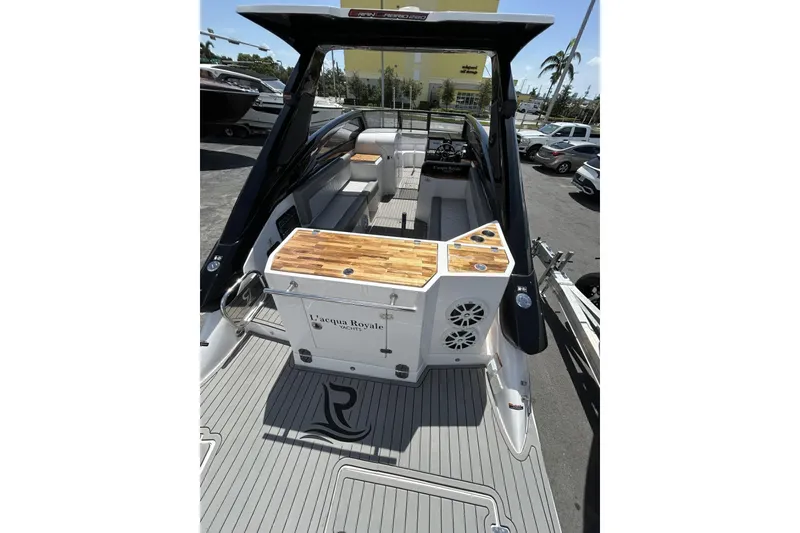 Slide: The Image of 2024 L'acqua Royale LR280 GRAN CABRIO luxury yacht interior with sleek design and modern amenities. - 24