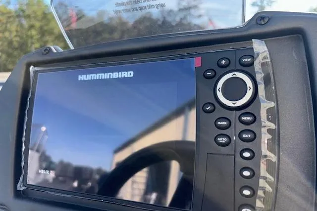 Slide: The Image of Fishfinder display on 2026 Xpress H18C Crappie boat dashboard. - 25