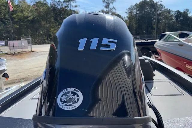 Slide: The Image of 2026 Xpress H18C Crappie boat with 115 horsepower engine, ultra-low emission. - 33