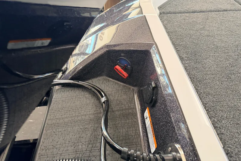 Slide: The Image of 2026 Vexus VXS20 boat interior detail with control panel and wiring. - 35