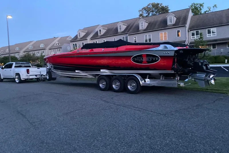 Slide: The Image of 2011 Cigarette 39' Top Gun Unlimited boat at Grand Sport Center. - 16