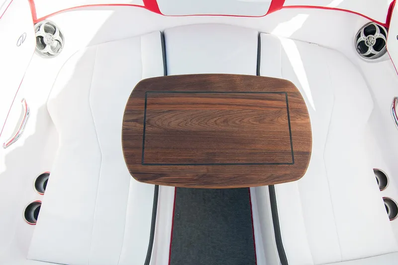 Slide: The Image of 2018 Regal 23 OBX boat ladder and anchor storage compartment. - 19