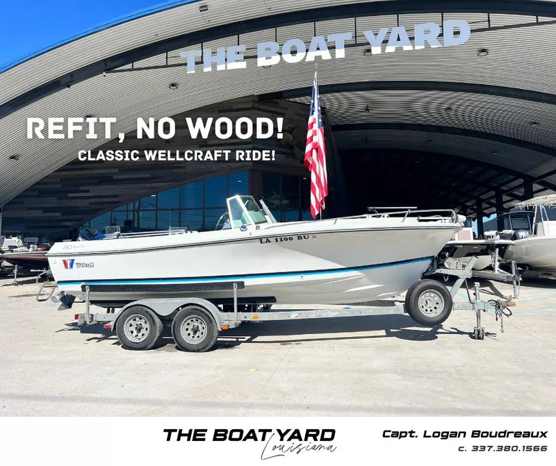 Slide: The Image of 1986 Wellcraft V-20 Sport boat at The Boat Yard. - 10