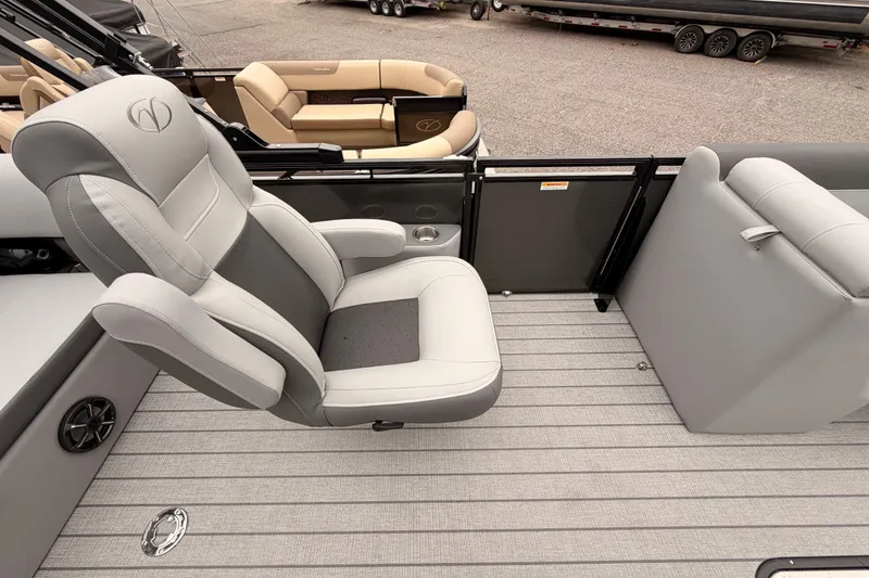 Slide: The Image of 2026 Veranda VR 235 VL boat interior with luxurious seating and modern design. - 14