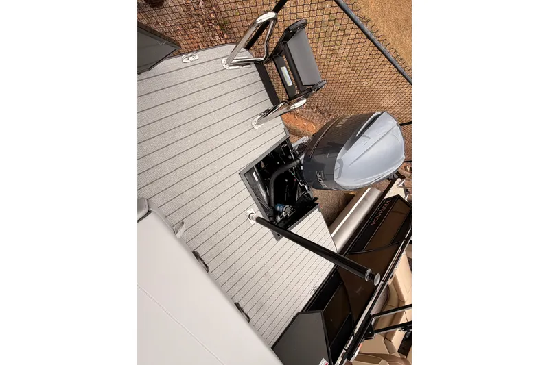 Slide: The Image of 2026 Veranda VR 235 VL boat with outboard motor and sleek deck design. - 17