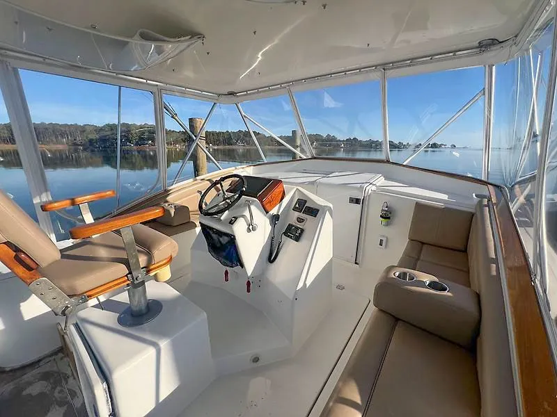 Slide: The Image of Interior of a 1998 Jersey Cape 36 Express yacht. - 13