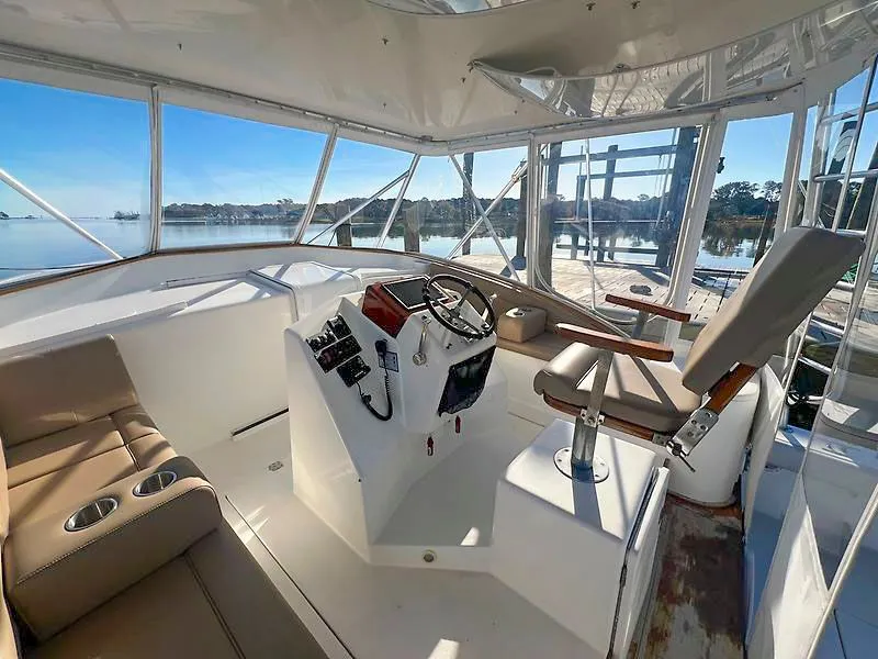 Slide: The Image of Interior of a 1998 Jersey Cape 36 Express yacht. - 15