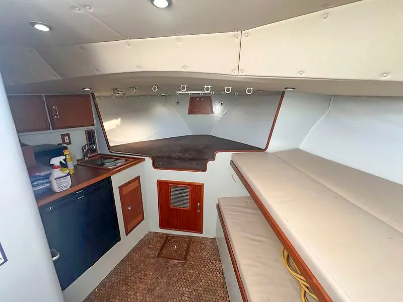 Slide: The Image of Interior of a 1998 Jersey Cape 36 Express yacht. - 7