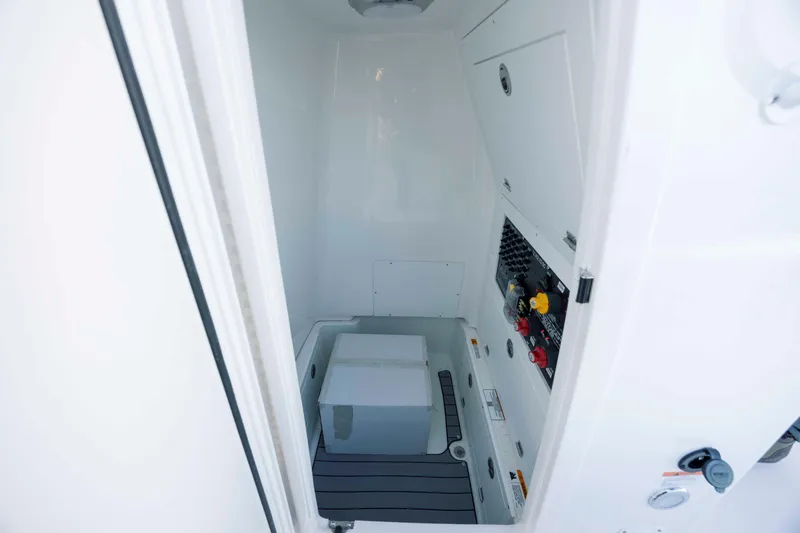 Slide: The Image of Interior of Caymas 26 HB boat, model year 2026. - 18