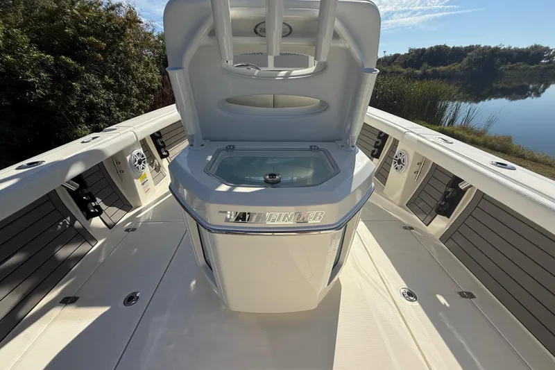 Slide: The Image of 2025 Pathfinder 2400 Open boat interior with sleek design and modern features. - 37