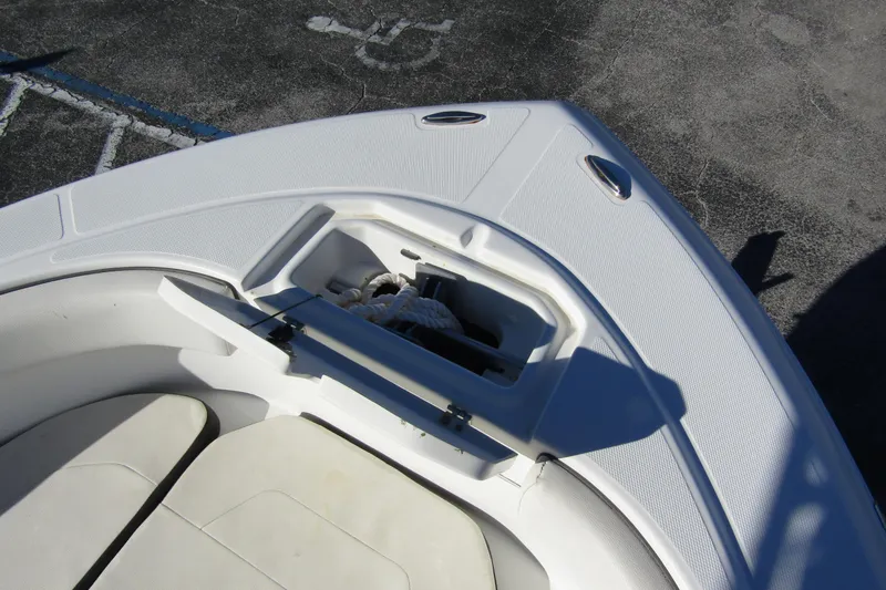 Slide: The Image of Bow storage compartment on 2019 Clearwater Sportfishing Boats 2200 CC. - 9