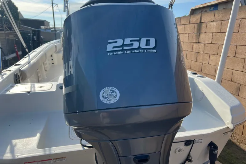 Slide: The Image of 2016 Carolina Skiff 23 Ultra Elite with Yamaha 250 engine, showcasing variable camshaft timing. - 4