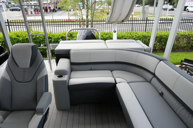 Slide: The Image of Luxurious seating on 2026 Avalon Catalina Cruise Funship, featuring sleek design and comfort. - 26