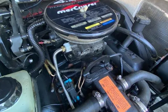 Slide: The Image of Engine of a 1998 Regal 2250 LSC boat with MerCruiser components. - 3