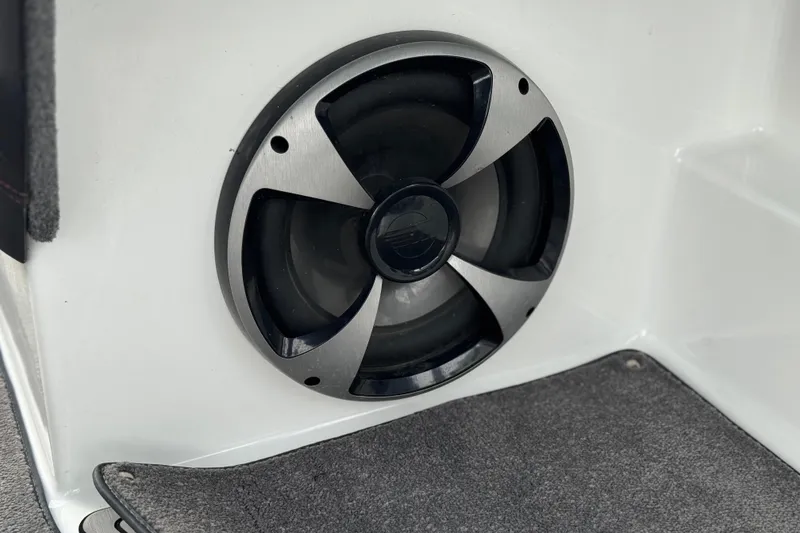 Slide: The Image of 2020 Malibu Wakesetter 22 LSV boat speaker detail with sleek design. - 42