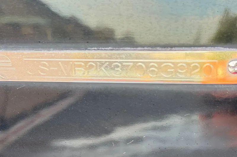 Slide: The Image of Close-up of a 2020 Malibu Wakesetter 22 LSV hull identification number. - 46