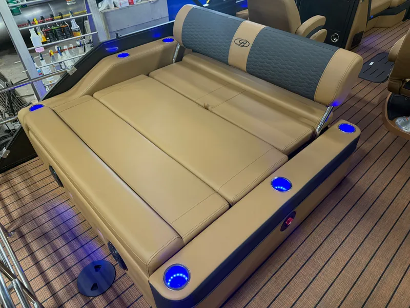 Slide: The Image of Bentley Pontoons Elite 200HP 223 Swingback Tritoon 2026 - 20