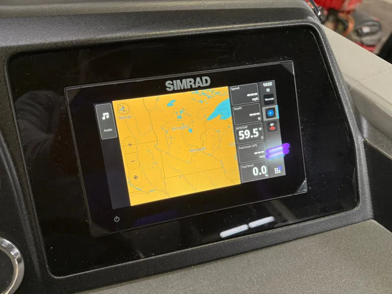 Slide: The Image of Tahoe Cascade 200HP QLS 2385 Quad Lounge Shift Tritoon 2025 - 16