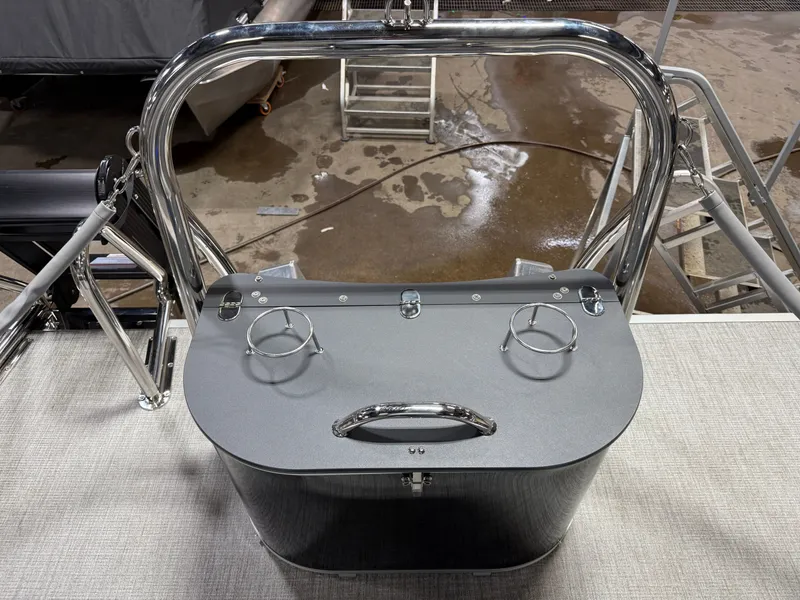 Slide: The Image of Tahoe Cascade 200HP QLS 2385 Quad Lounge Shift Tritoon 2025 - 26