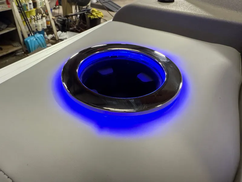 Slide: The Image of Tahoe Cascade 200HP QLS 2385 Quad Lounge Shift Tritoon 2025 - 30