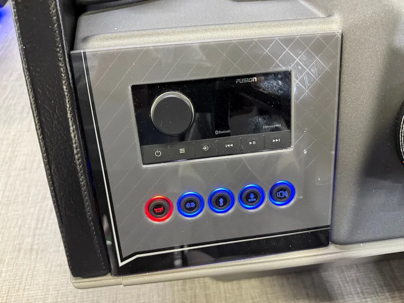 Slide: The Image of Tahoe Cascade 2385 Quad Lounge Shift Flip Tritoon & Honda 4-Stroke EFI 2025 - 14