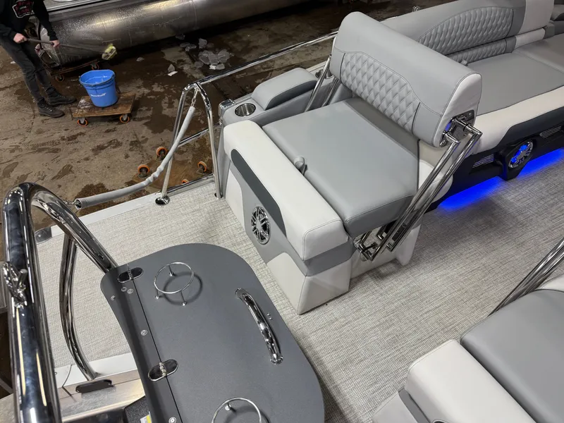 Slide: The Image of Tahoe Cascade 2385 Quad Lounge Shift Flip Tritoon & Honda 4-Stroke EFI 2025 - 22