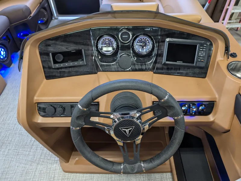 Slide: The Image of Tahoe LTZ 2385 Quad Lounge Shift Flip Tritoon & Honda 4-Stroke EFI 2025 - 13